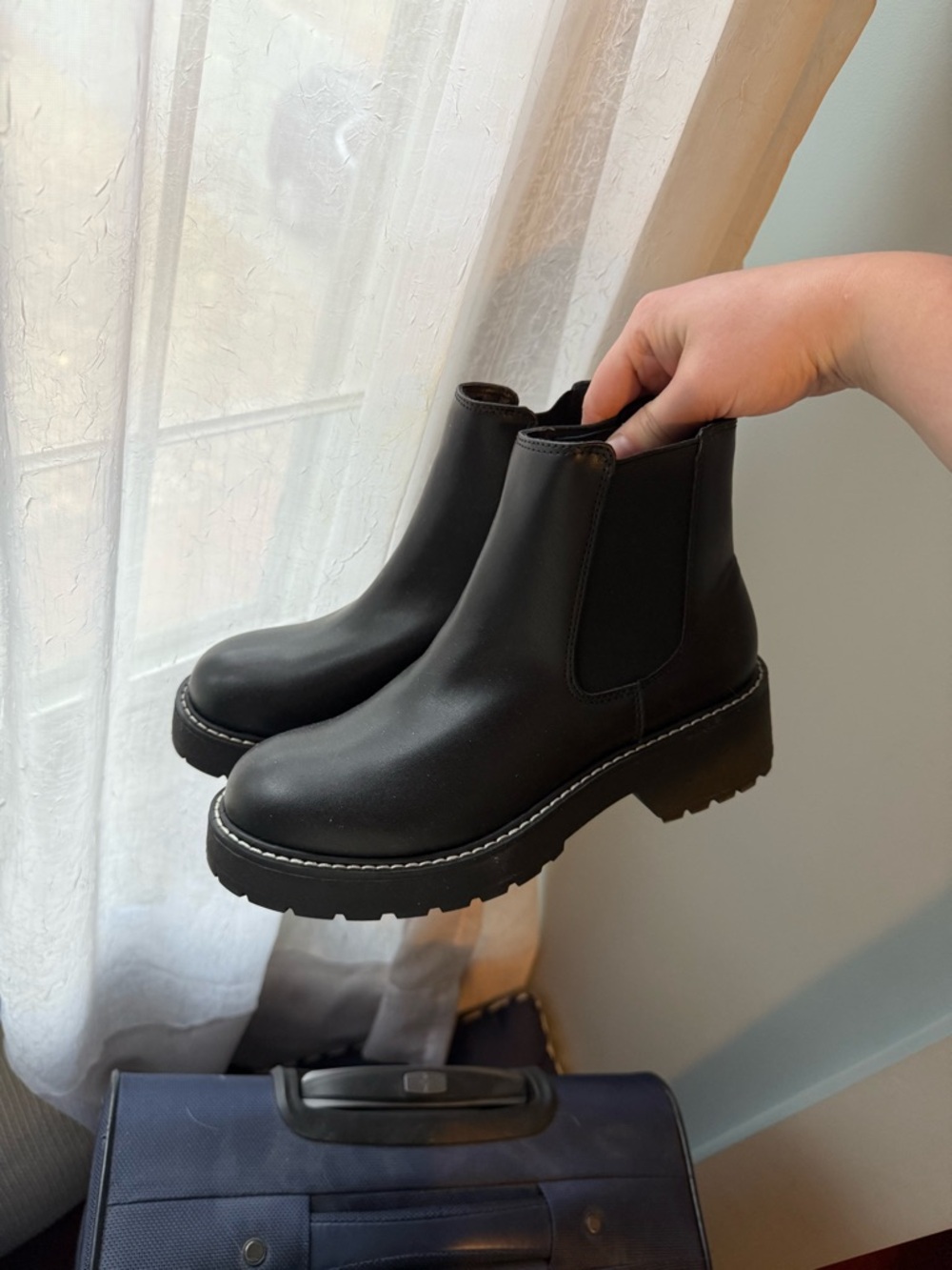 Chunky Black Steve Madden Boots